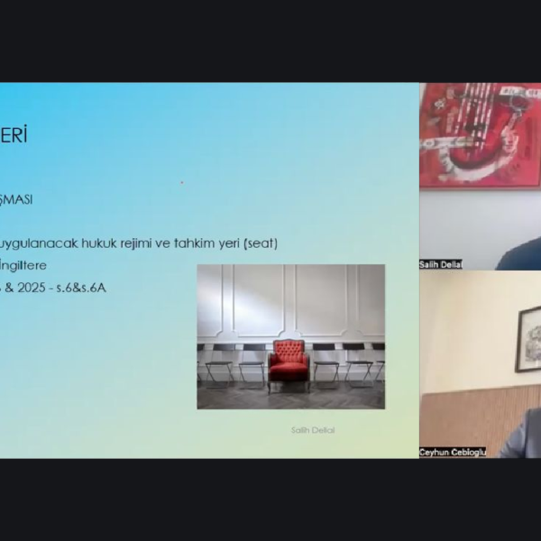 Şubat ayında derneğimiz Denetleme Kurulu üyelerimizden Avukat Ceyhun CEBİOĞLU ve dernek üyemiz Arbitratör Salih DELLAL’ın katılımıyla online platformda “Gafta Tahkimleri ve Ticaret Pratikleri” konulu paneli düzenledik.